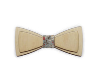 Double and plain solid wooden bow-ties various colours