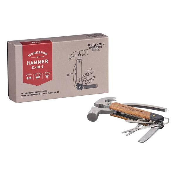 Hammer Multi-Tool 11-in-1 631 Sons Stainless and Six & knive Wood Handles – Steel (no