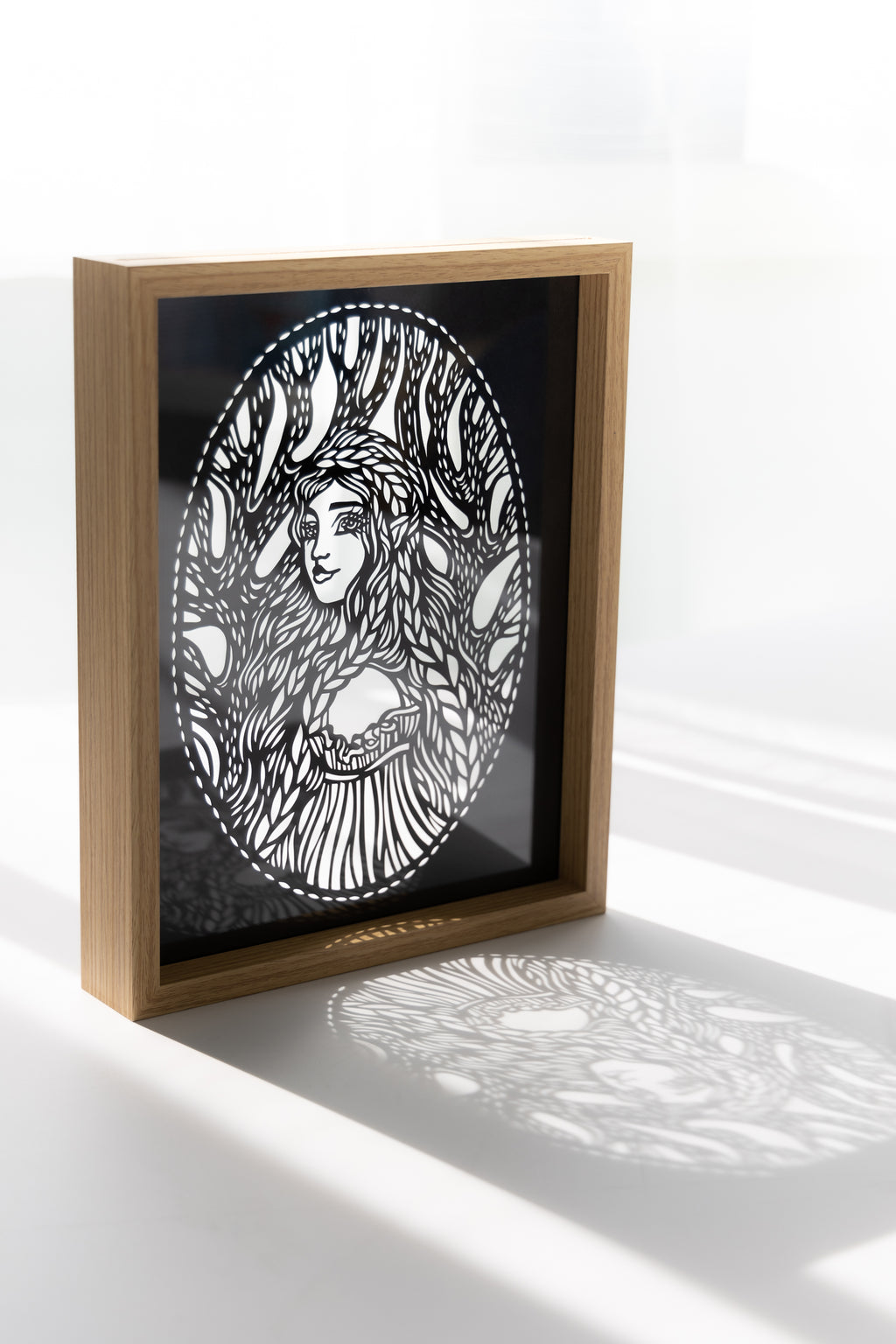 Wood elf girl Original papercut A5 by MarinaPapercuts