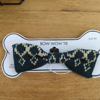 Cat /Dog Custom Design Bow Tie - festive sparkle (green)