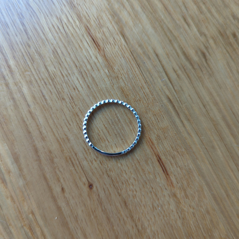 Bead Ring in Sterling Silver