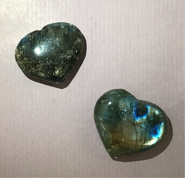 Heart shaped Labradorite Heart Healing Crystal