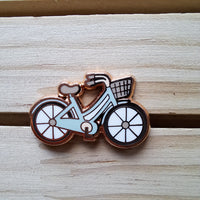 Blue Bike pin + bookmark