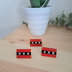 Amsterdam Flag pin + bookmark