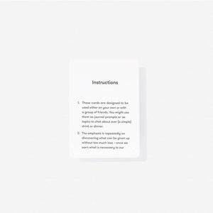 Simplicity Cards - Minimalist Lifestyle Cards