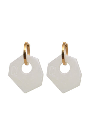 Ear Candy White Earrings