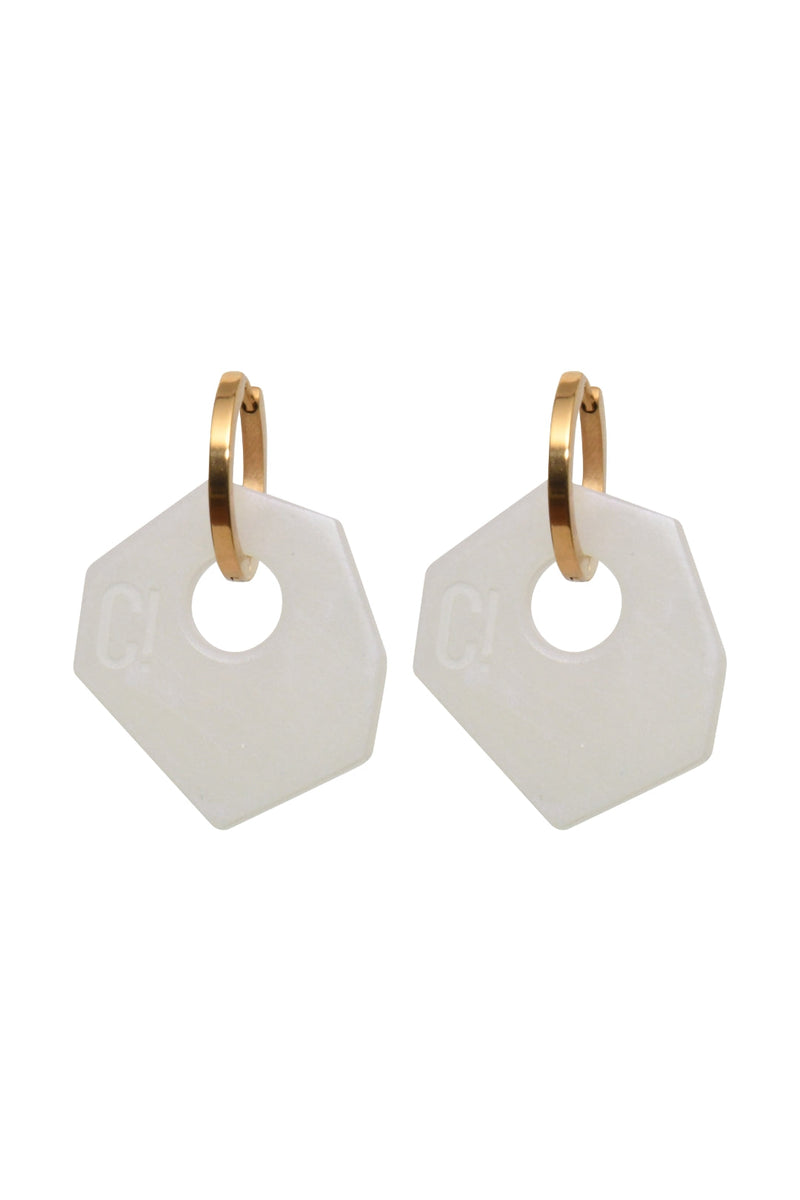 Ear Candy White Earrings