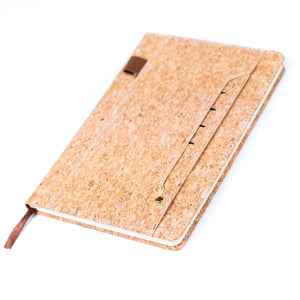 Cork Dairy Notebook with Card Holder and Pen Holder (multiple colours)