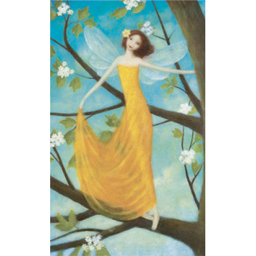 Greeting card - Porcelina - Yellow dress