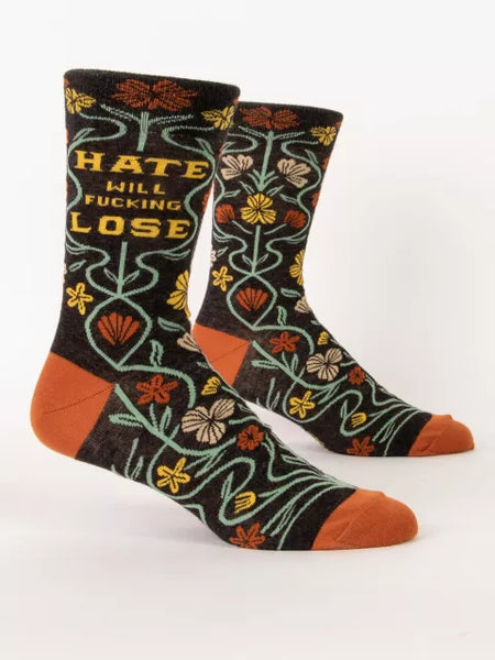 Hate will fucking lose W-Crew Socks