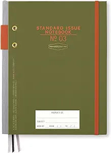 Standard Issue Planner Notebook - Army Green & Chili