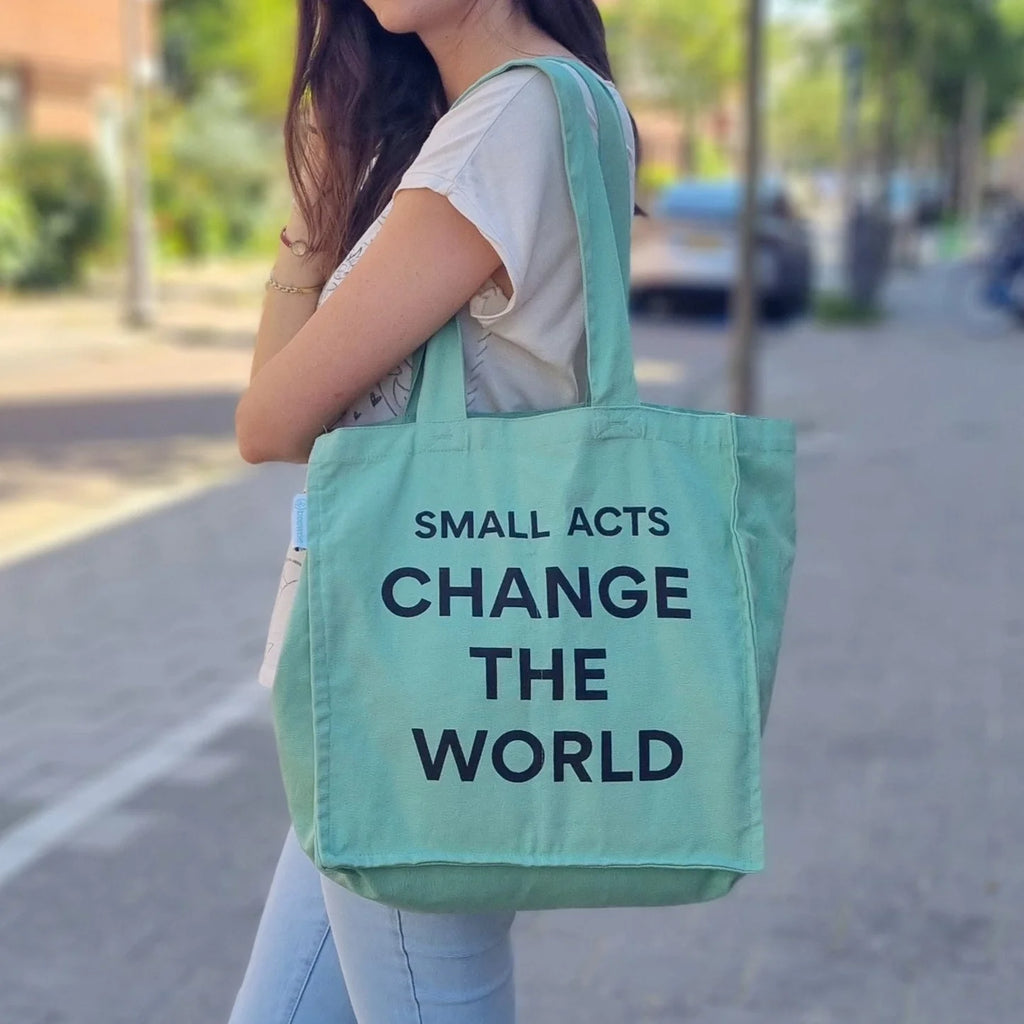 Organic Grocery Shopping Bag - with 6 sleeves inside