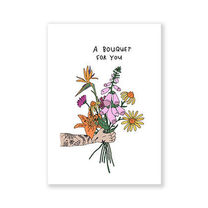 Dick Bouquet A6 greeting card