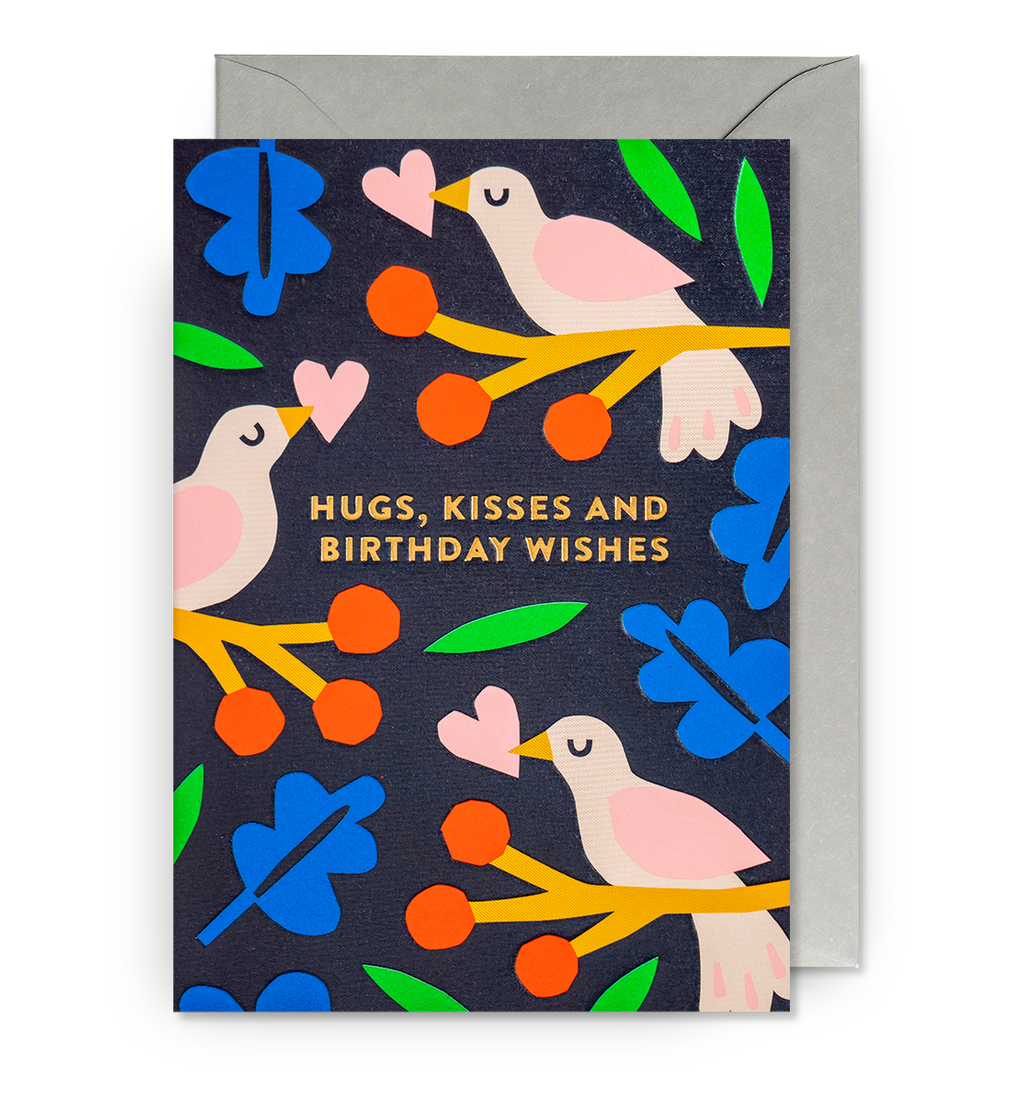 Hugs, kisses and Birthday Wishes Greeting Card