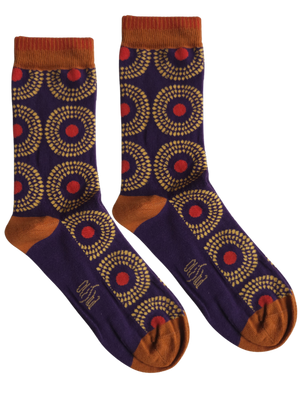 Ife ("Love") - Dark Purple Socks