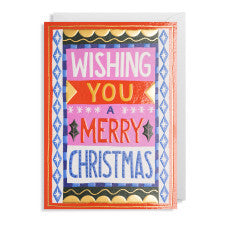 Wishing you a Merry Christmas Greeting Card