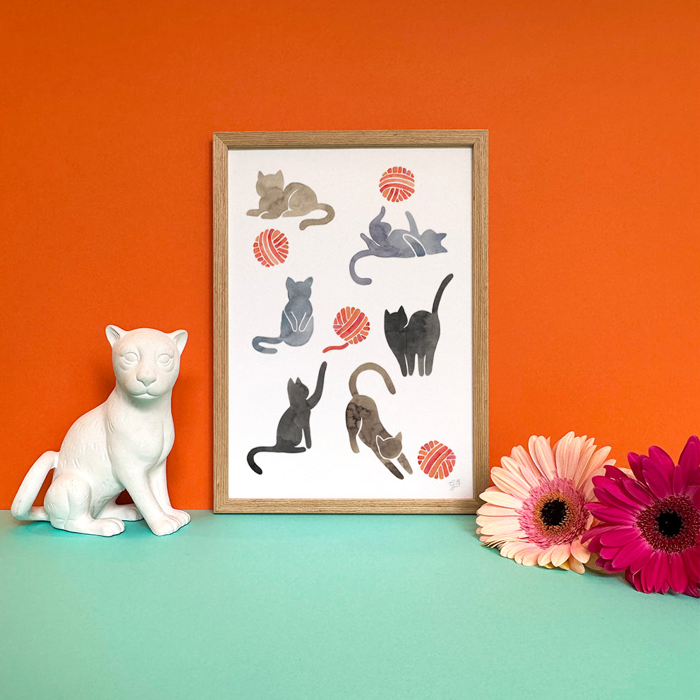 Cats - Limited edition print by Giravolta