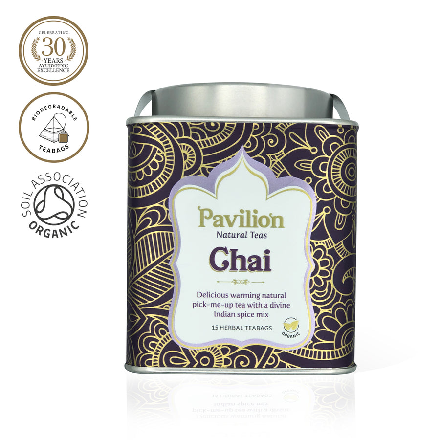 ORGANIC Chai Tea Premium Gift Tin (15 bags)