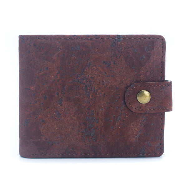 Sleek Bifold Cork Wallet with Snap