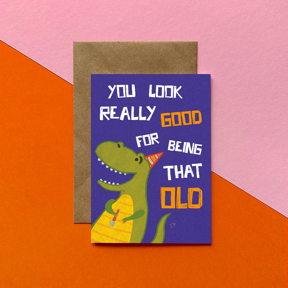 Dinosaur Greeting Card by Giravolta