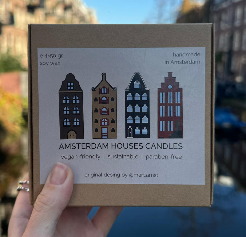 Mart Amsterdam houses candles (various colors)