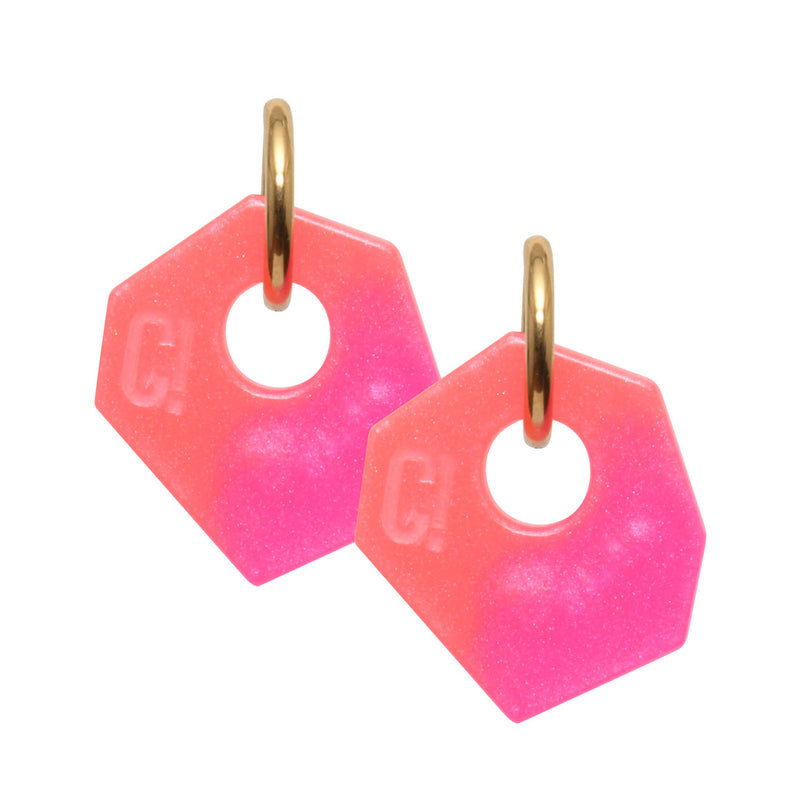 Ear Candy Pink & Orange Earrings