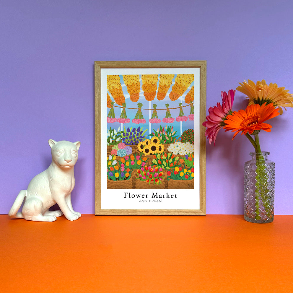 Flower Market - Limited edition print by Giravolta