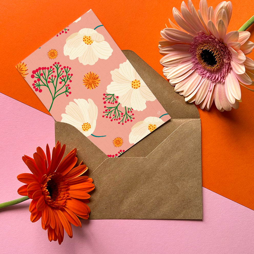 Flowers Greeting Card by Giravolta