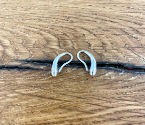 Open Hoop Earrings Sterling silver - gold plated