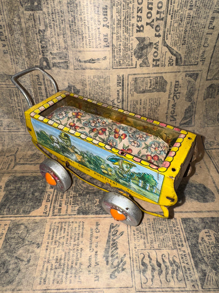 Tin dollhouse stroller