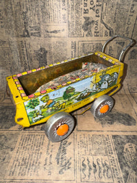 Tin dollhouse stroller