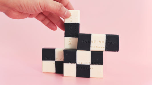 Checkerboard Black & White Soap Bar