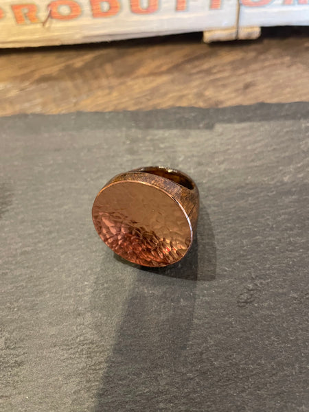 Copper signet ring