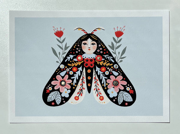 Lady Moth (A5) 3 colour options