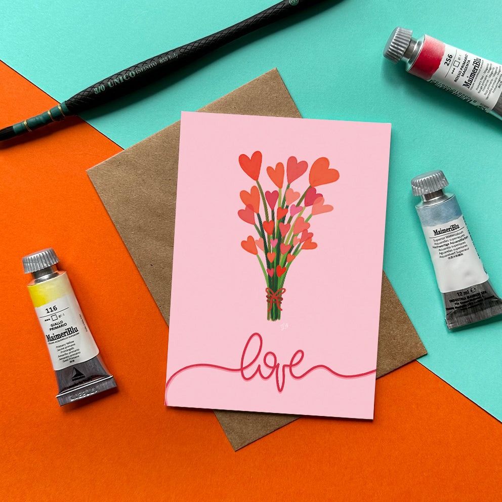 Love Greeting Card by Giravolta
