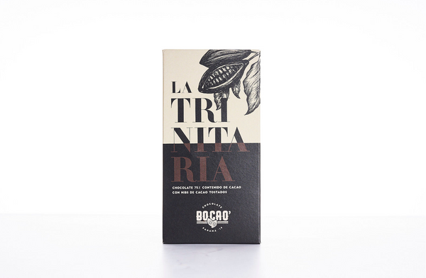 Bocao Trinitaria Dark chocolate 75% with nibs (100g)