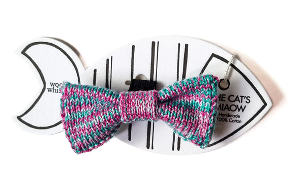 Cat / Dog Custom Design Bow Tie (Mint Pink)