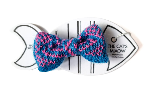 Cat / Dog Custom Design Bow Tie (Fuschia Sunset)