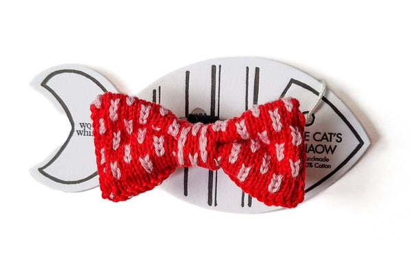 Cat / Dog Custom Design Bow Tie (Strawberry)