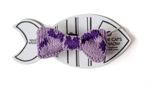 Cat / Dog Custom Design Bow Tie (Purple Love)