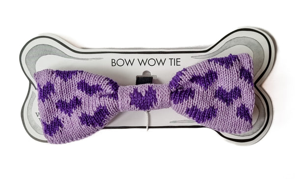 Cat / Dog Custom Design Bow Tie (Purple Love)