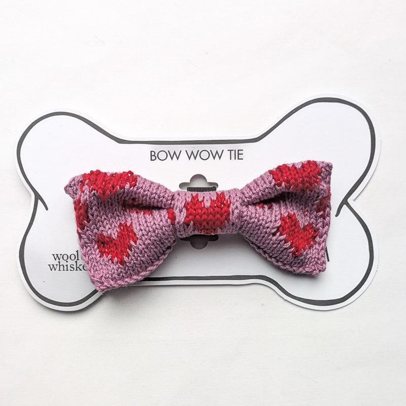 Cat / Dog Custom Design Bow Tie (Sparkly Love)