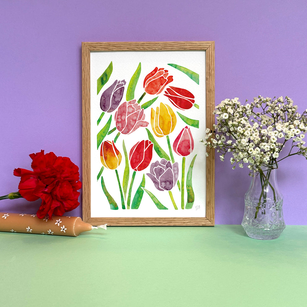 Tulips - Limited edition print by Giravolta