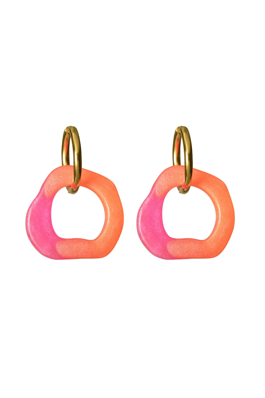 Ear Candy Pink & Orange Mini Earrings