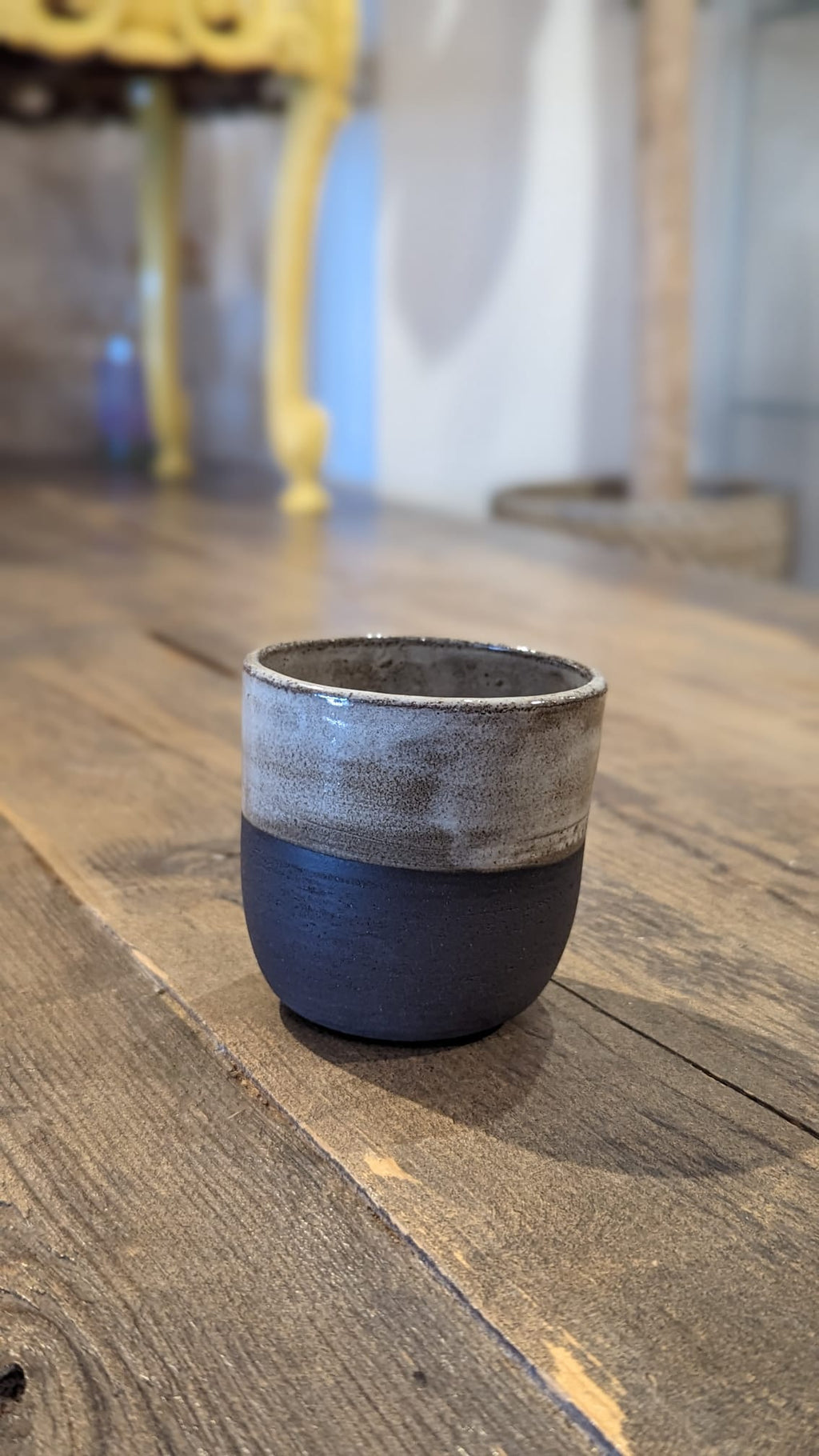 Blue and Gray Cup