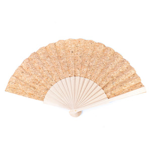 Cork Antique Wooden Folding Hand Fan