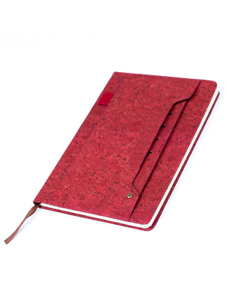 Cork Dairy Notebook with Card Holder and Pen Holder (multiple colours)