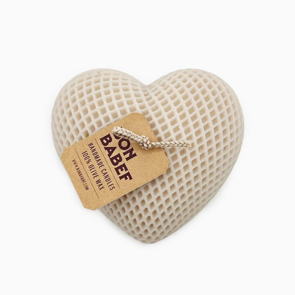 Heart Olive Wax Candle (various colours)