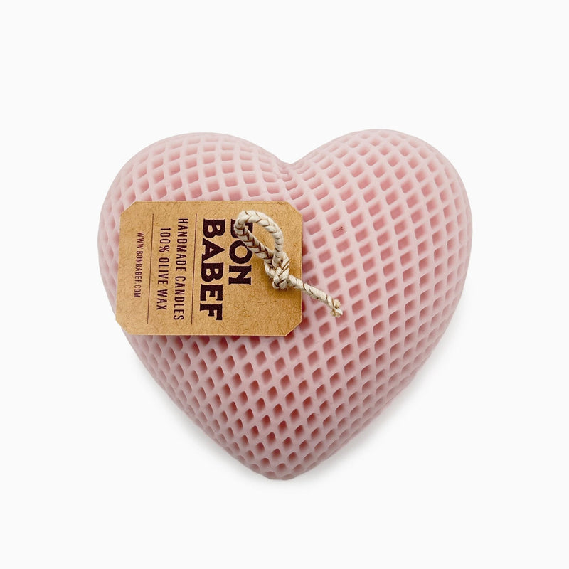 Heart Olive Wax Candle (various colours)