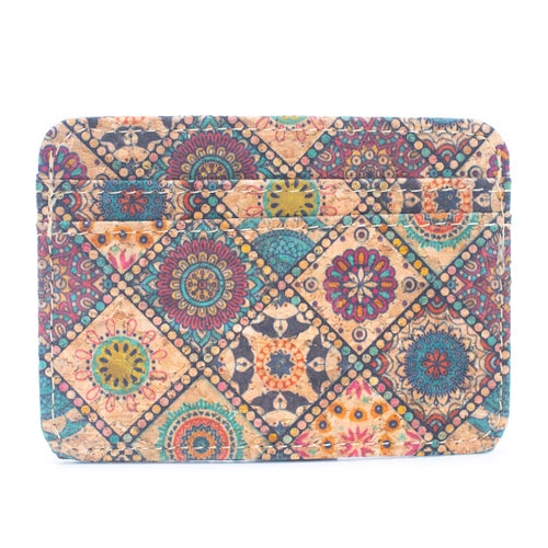 Colourful Cork Slim Card Holder Wallet